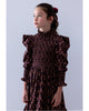 STEPH THE LABEL FALL 2026 Wallpaper Printed Cord Shirred Bodice Dress