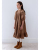 STEPH THE LABEL FALL 2026 Caramel Cord Pleat Dress