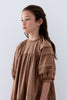 STEPH THE LABEL FALL 2026 Caramel Cord Pleat Dress