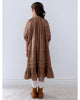 STEPH THE LABEL FALL 2026 Caramel Cord Pleat Dress