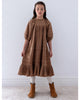 STEPH THE LABEL FALL 2026 Caramel Cord Pleat Dress
