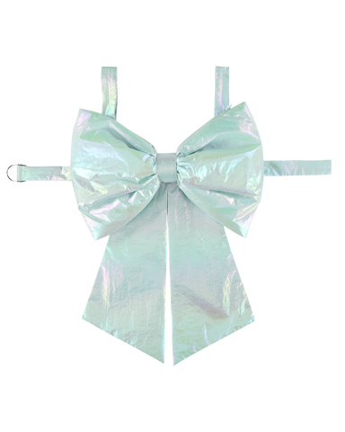 CAROLINE BOSMANS Gloss White Bow Dress