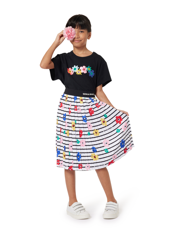 SONIA RYKIEL Flower Print Pleated Skirt