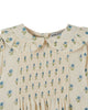 EMILE ET IDA FW26 ECRU SMOCKED BLOUSE TOP