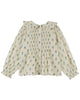 EMILE ET IDA FW26 ECRU SMOCKED BLOUSE TOP