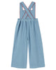 EMILE ET IDA FW26 EMBROIDERED DENIM OVERALLS