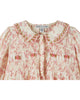 EMILE ET IDA FW26 ECRU FLORAL SMOCKED BLOUSE TOP
