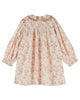 EMILE ET IDA FW26 ECRU AND ROSES SMOCKED DRESS