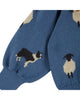 EMILE ET IDA FW26 BLUE SHEEP CARDIGAN