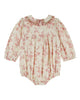 EMILE ET IDA FW26 BEBE FLORAL PUFFEL ROMPER