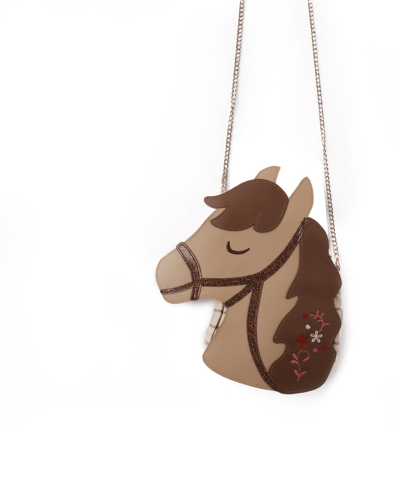 GINGERSNAPS FW25  MAV PONY BAG BROWN