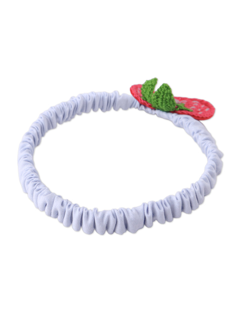 GINGERSNAPS SS26 Baby Junee Headband with Crochet Strawberries and Flowers