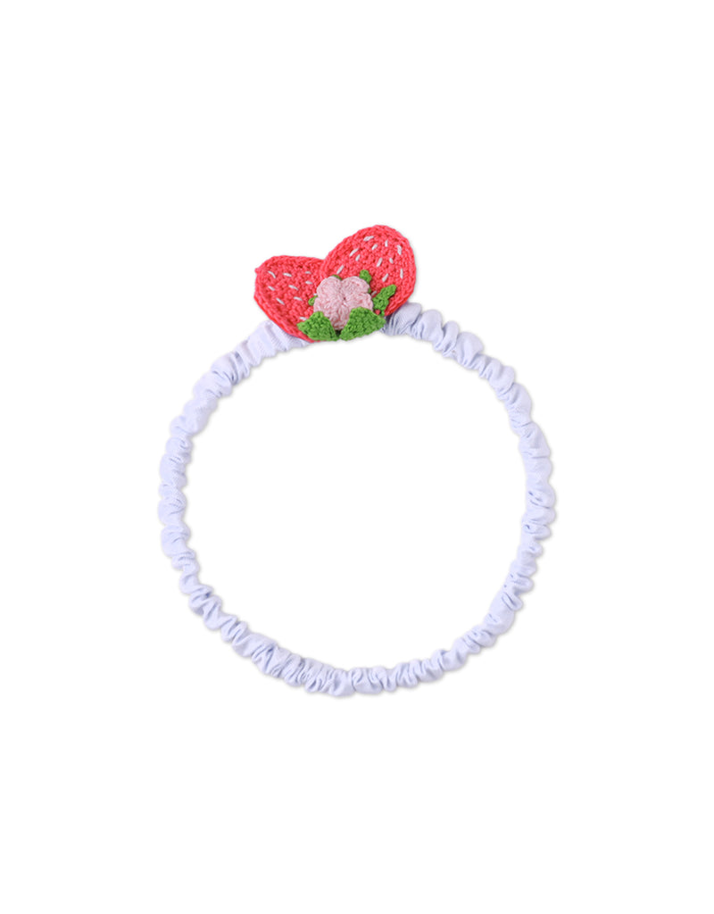 GINGERSNAPS SS26 Baby Junee Headband with Crochet Strawberries and Flowers