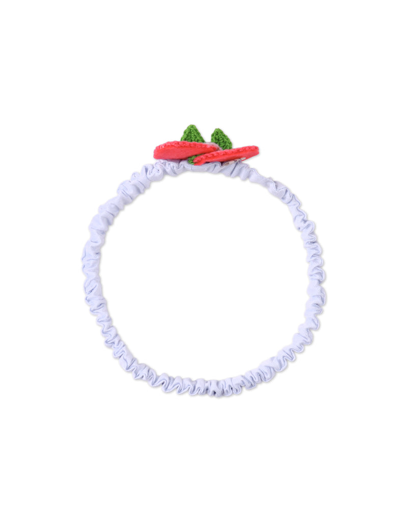 GINGERSNAPS SS26 Baby Junee Headband with Crochet Strawberries and Flowers