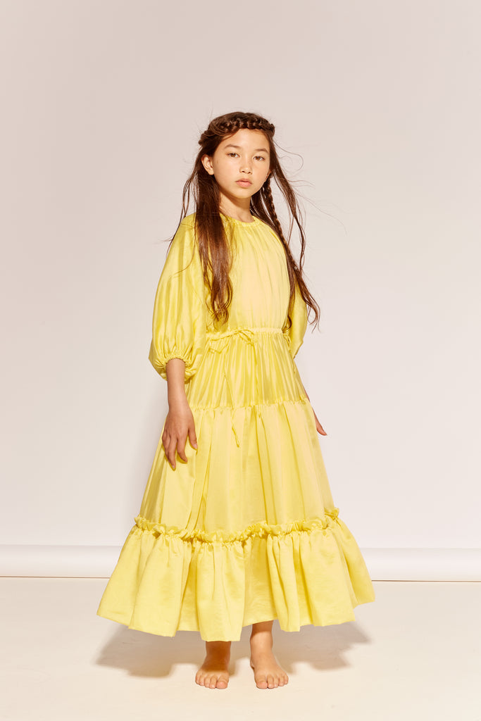 THE MIDDLE DAUGHTER SS26 "AN ENGLISH COMPLEXION" AT THE END OF THE DAY Dress in Buttercup