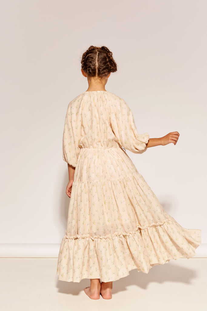 THE MIDDLE DAUGHTER SS26 "AN ENGLISH COMPLEXION" AT THE END OF THE DAY Dress in Clover and Fern