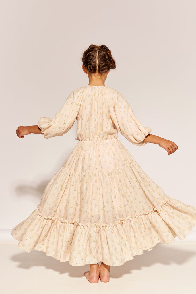 THE MIDDLE DAUGHTER SS26 "AN ENGLISH COMPLEXION" AT THE END OF THE DAY Dress in Clover and Fern