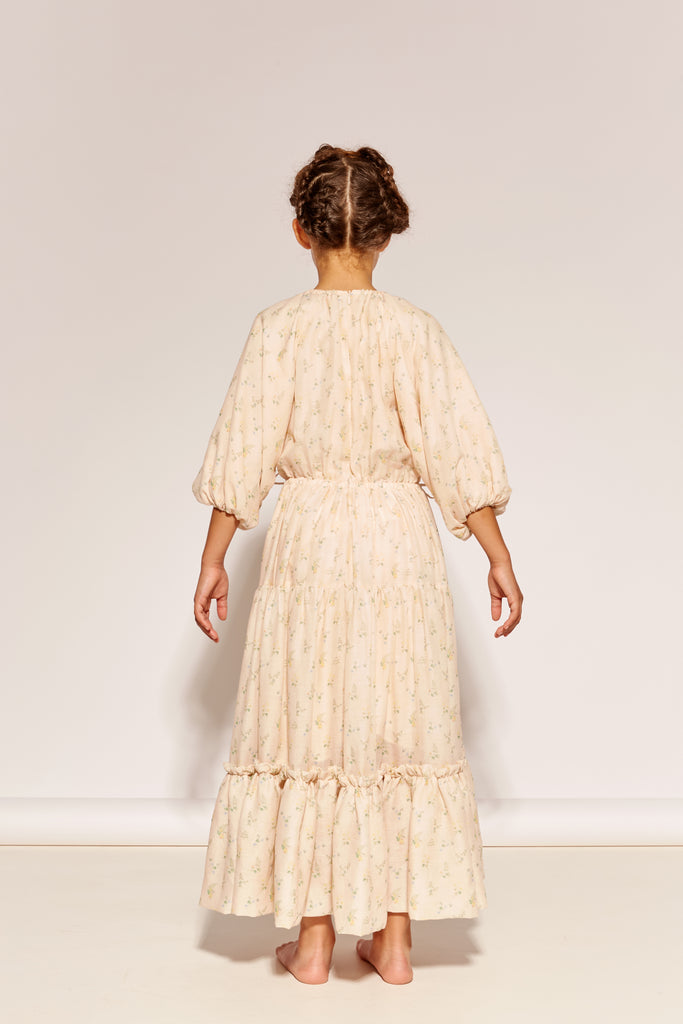 THE MIDDLE DAUGHTER SS26 "AN ENGLISH COMPLEXION" AT THE END OF THE DAY Dress in Clover and Fern