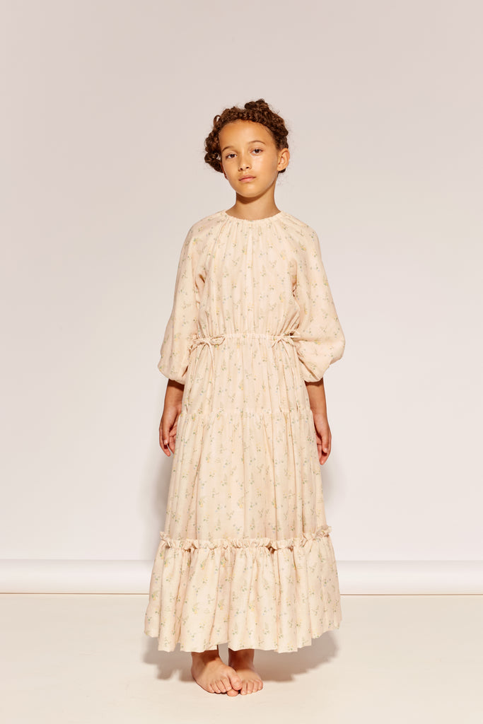 THE MIDDLE DAUGHTER SS26 "AN ENGLISH COMPLEXION" AT THE END OF THE DAY Dress in Clover and Fern