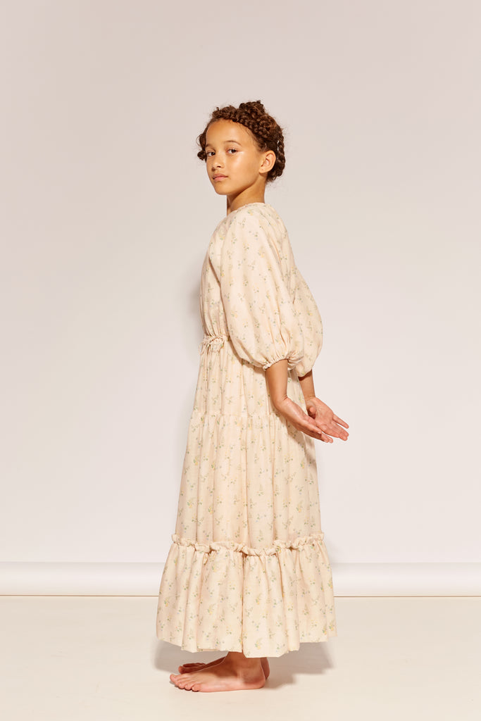THE MIDDLE DAUGHTER SS26 "AN ENGLISH COMPLEXION" AT THE END OF THE DAY Dress in Clover and Fern