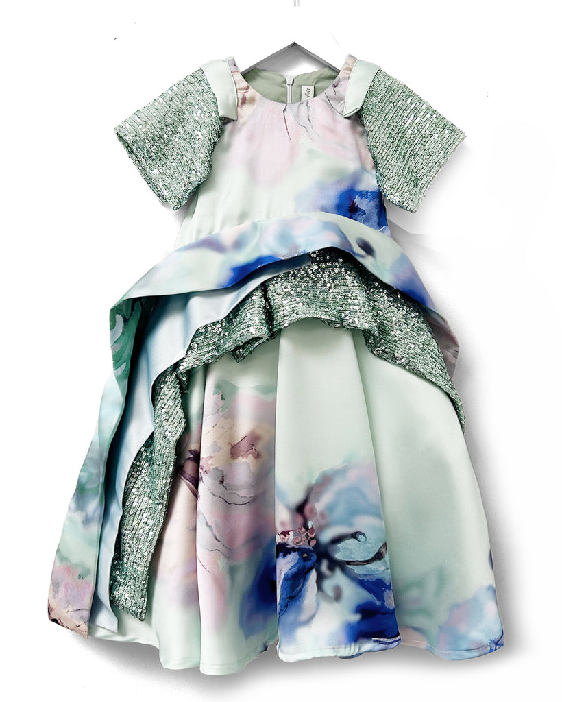 ANJA SCHWERBROCK FW26 ATUANA Dress in Ice Flowers