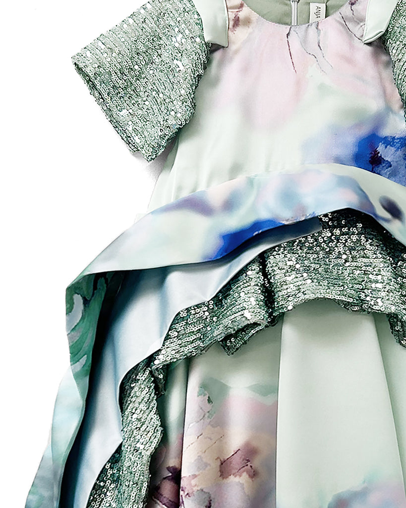 ANJA SCHWERBROCK FW26 ATUANA Dress in Ice Flowers