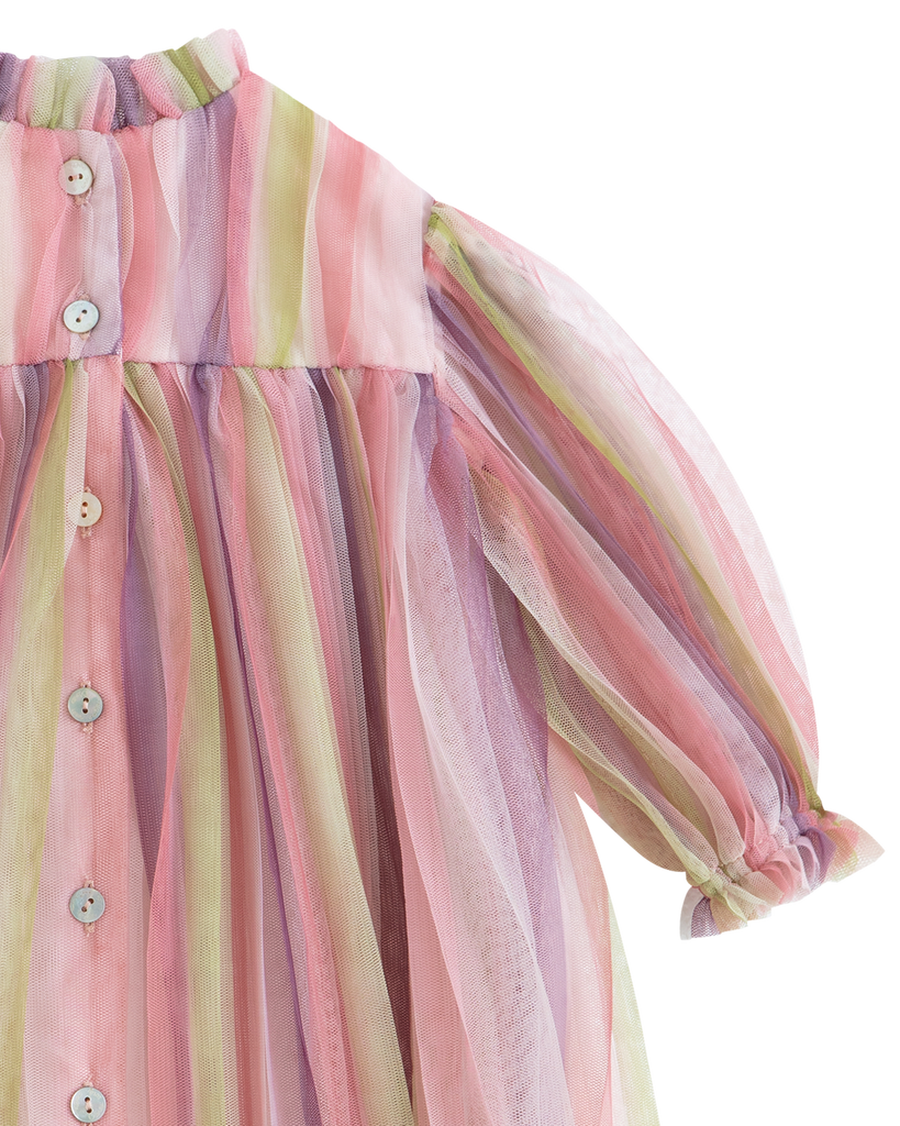 C'ERA UNA VOLTA FALL 2026 "GLIDING THROUGH TIME" Baby Martina Dress Rainbow