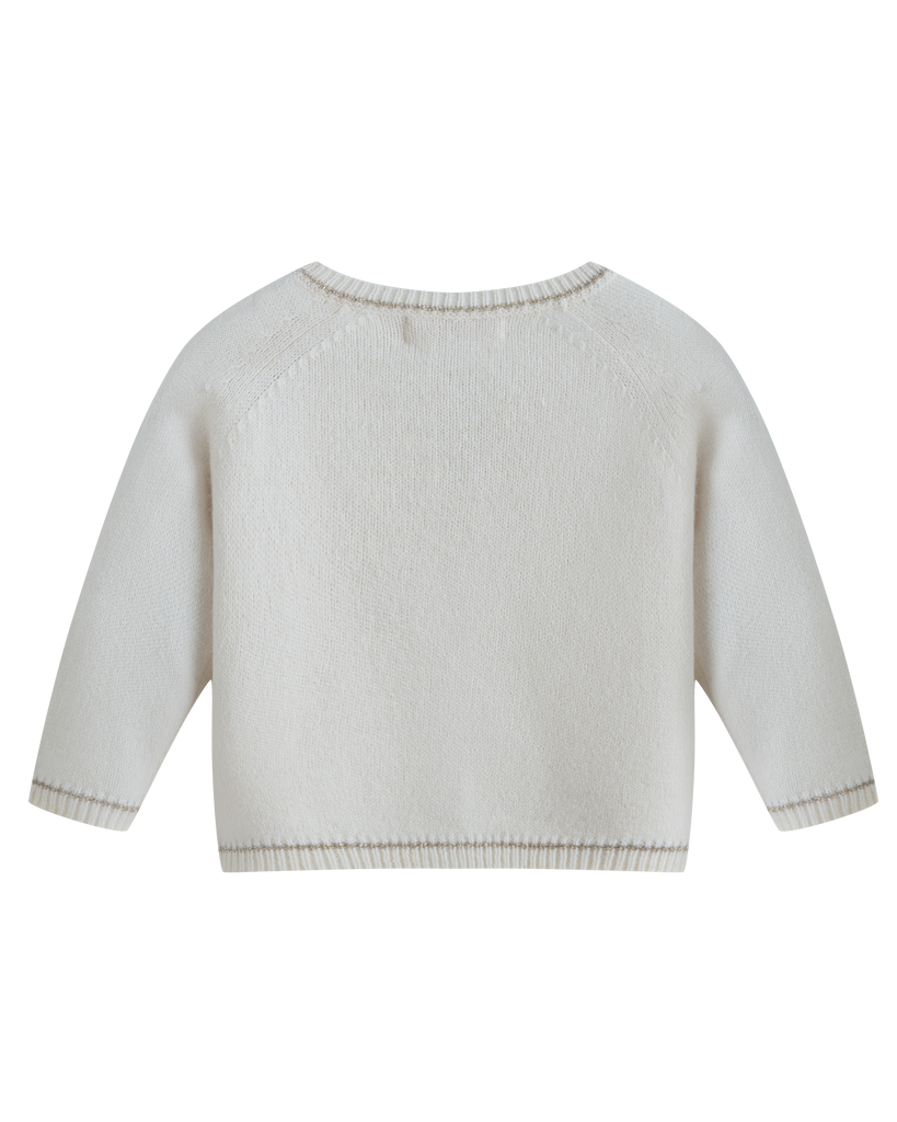 C'ERA UNA VOLTA FALL 2026 "GLIDING THROUGH TIME" Baby Gabriella Cardigan Cream