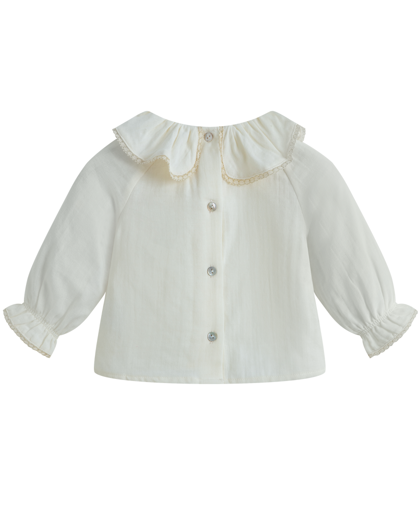 C'ERA UNA VOLTA FALL 2026 "GLIDING THROUGH TIME" Baby Lilly Shirt Cream