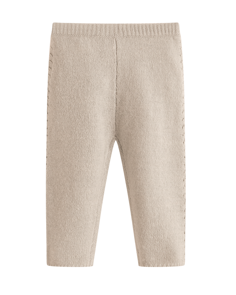 C'ERA UNA VOLTA FALL 2026 "GLIDING THROUGH TIME" Baby Selene Knit Pants Cream