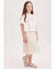 ALBERTA FERRETTI KIDS Pleated Lace Skirt