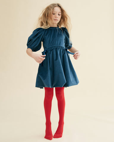 THE MIDDLE DAUGHTER AW23 Double Whammy Dress in Peacock and Rose Quartz