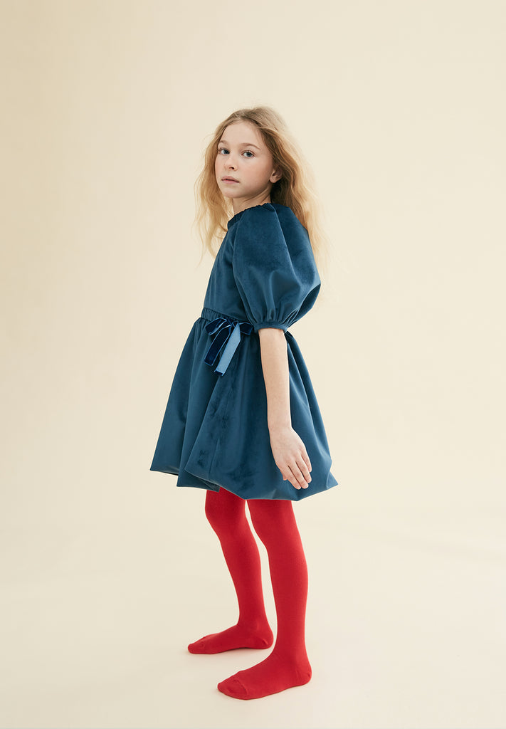 THE MIDDLE DAUGHTER AW23 Bubbling Under Dress in Wild Swim Blue