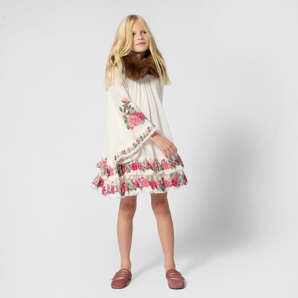 CHLOE FW26 Viscose Silk Mini-Me Dress