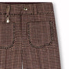 CHLOE FW26 Flared Houndstooth Wool Trousers