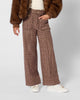 CHLOE FW26 Flared Houndstooth Wool Trousers
