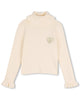 CHLOE FW26 Organic Wool Cotton Mini-Me Turtleneck Sweater