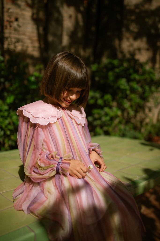 C'ERA UNA VOLTA FALL 2026 "GLIDING THROUGH TIME" Reena Dress Rainbow