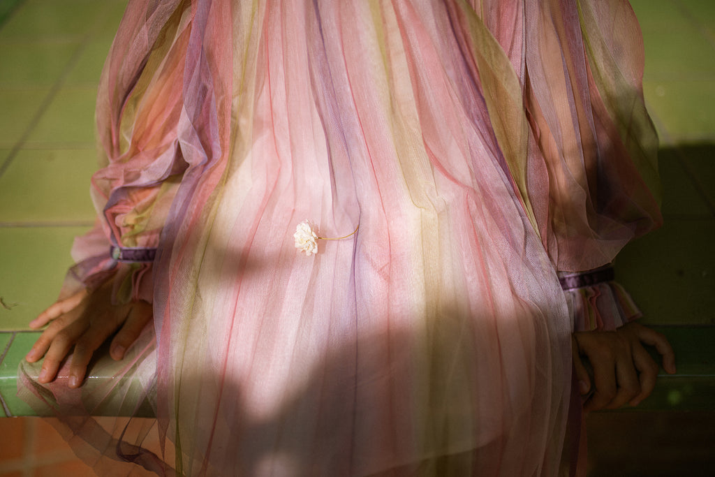 C'ERA UNA VOLTA FALL 2026 "GLIDING THROUGH TIME" Reena Dress Rainbow