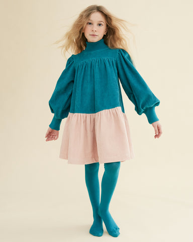 UPA Linen Balloon Skirt Green Grace Dress