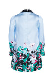 ELIE SAAB Satin Floral Print Mod Dress