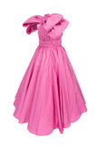 ELIE SAAB Pink Bow Taffeta Dress