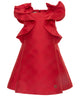 ELIE SAAB FALL 2026 Jacquard Ruffle Dress in Red