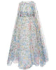 ELIE SAAB FALL 2026 Organza Flower Print Maxi Gown Dress