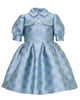 ELIE SAAB FALL 2026 Jacquard Princess Logo Dress in Blue