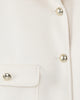 ELIE SAAB Fall Winter 2025 FLORAL-DETAIL COAT in WHITE