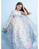 ELIE SAAB FALL 2026 Organza Flower Print Maxi Gown Dress