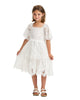 NICOLE MILLER GIRLS SS24 Cream Guipure Lace Dress