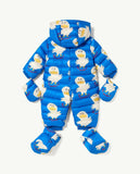 TAO The Animals Observatory FW23 Blue Bumblebee Baby Coveralls Padded Jacket