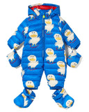 TAO The Animals Observatory FW23 Blue Bumblebee Baby Coveralls Padded Jacket